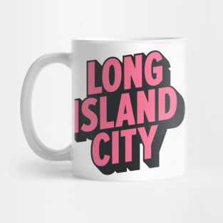 Long Island City Queens Logo - A Minimalist Tribute to Urban Charm Mug